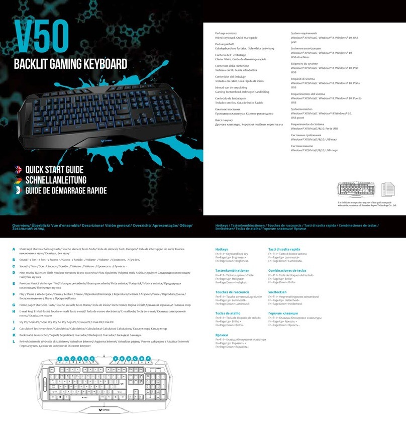 Rapoo V50 quick start guide