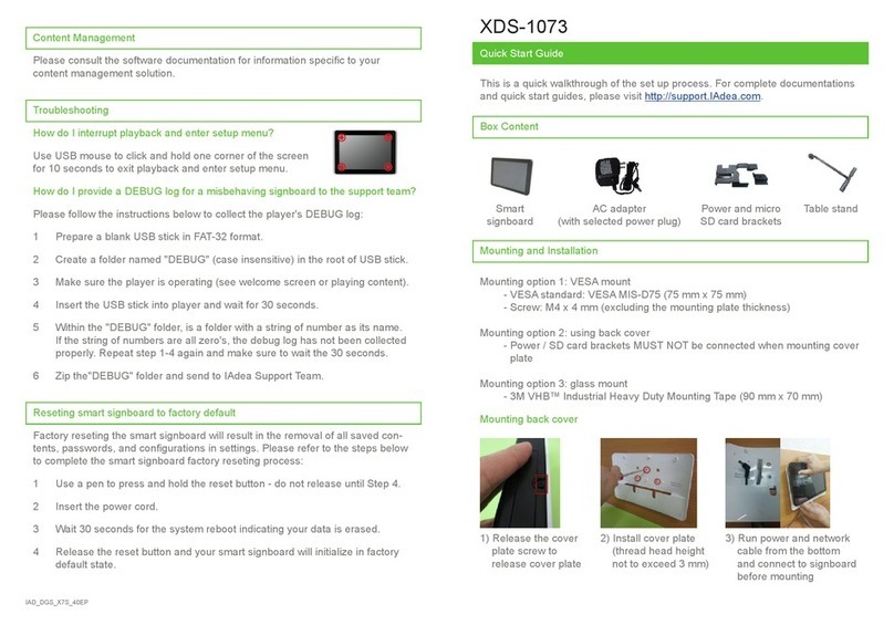 IAdea XDS-1073 quick start guide