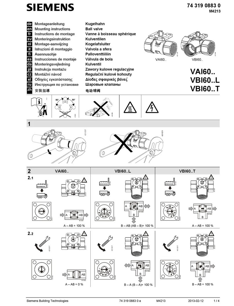 Siemens VAI60.15-15 User manual
