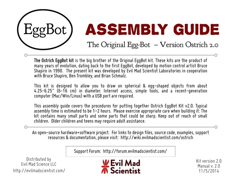 Evil Mad Scientist Ostrich Eggbot 2.0 User manual