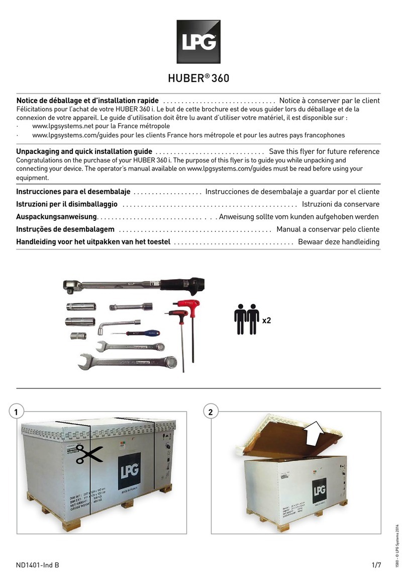 LPG HUBER 360 EVOLUTION User manual