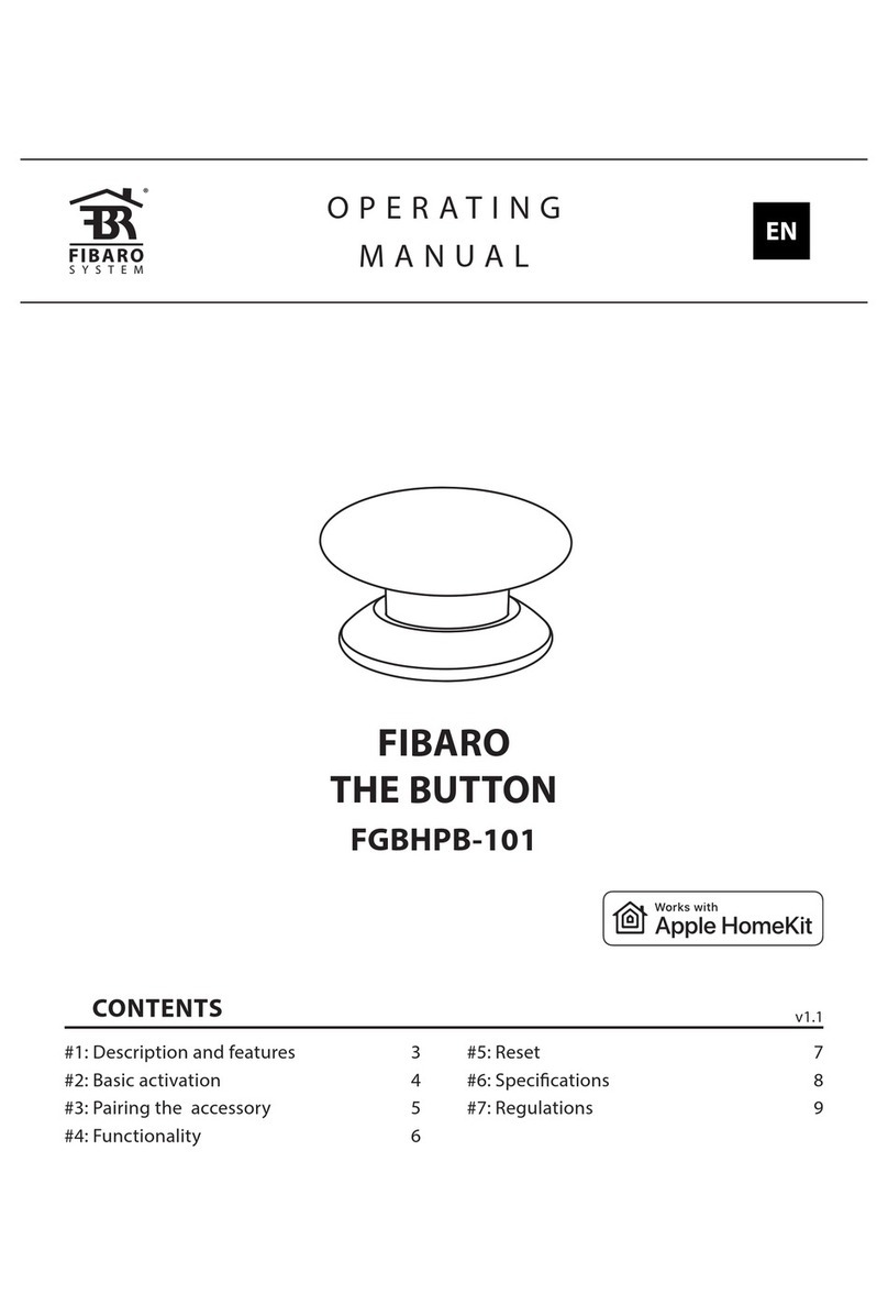 FIBARO BUTTON FGBHPB-101 operating manual