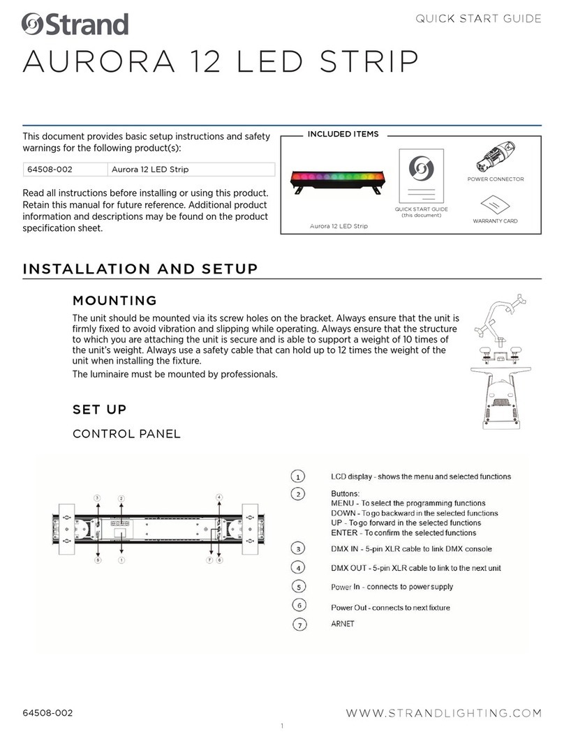 Strand Aurora 12 LED Strip quick start guide