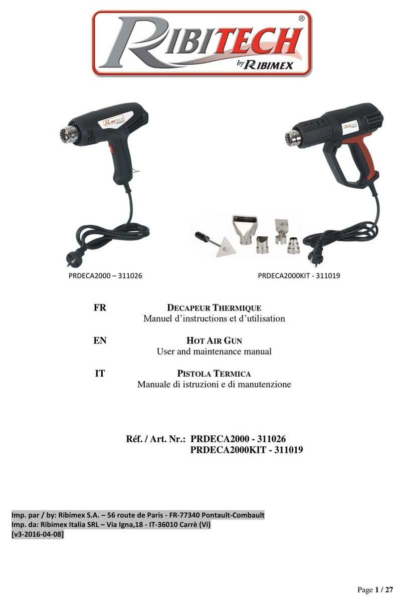 Ribitech Ribitech PRDECA2000 User and maintenance manual