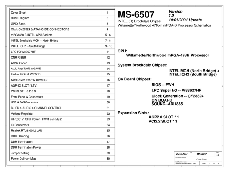 MSI MS-6507 Quick start guide