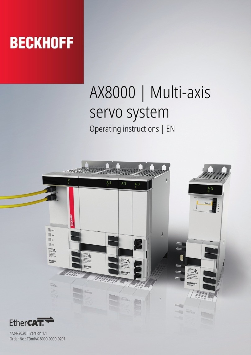 Beckhoff AX8000 operating instructions