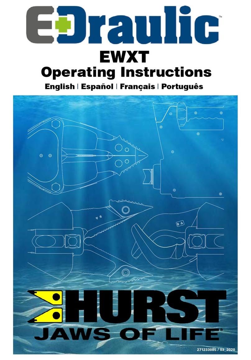 Hurst Jaws Of Life EDraulic EWXT Series operating instructions