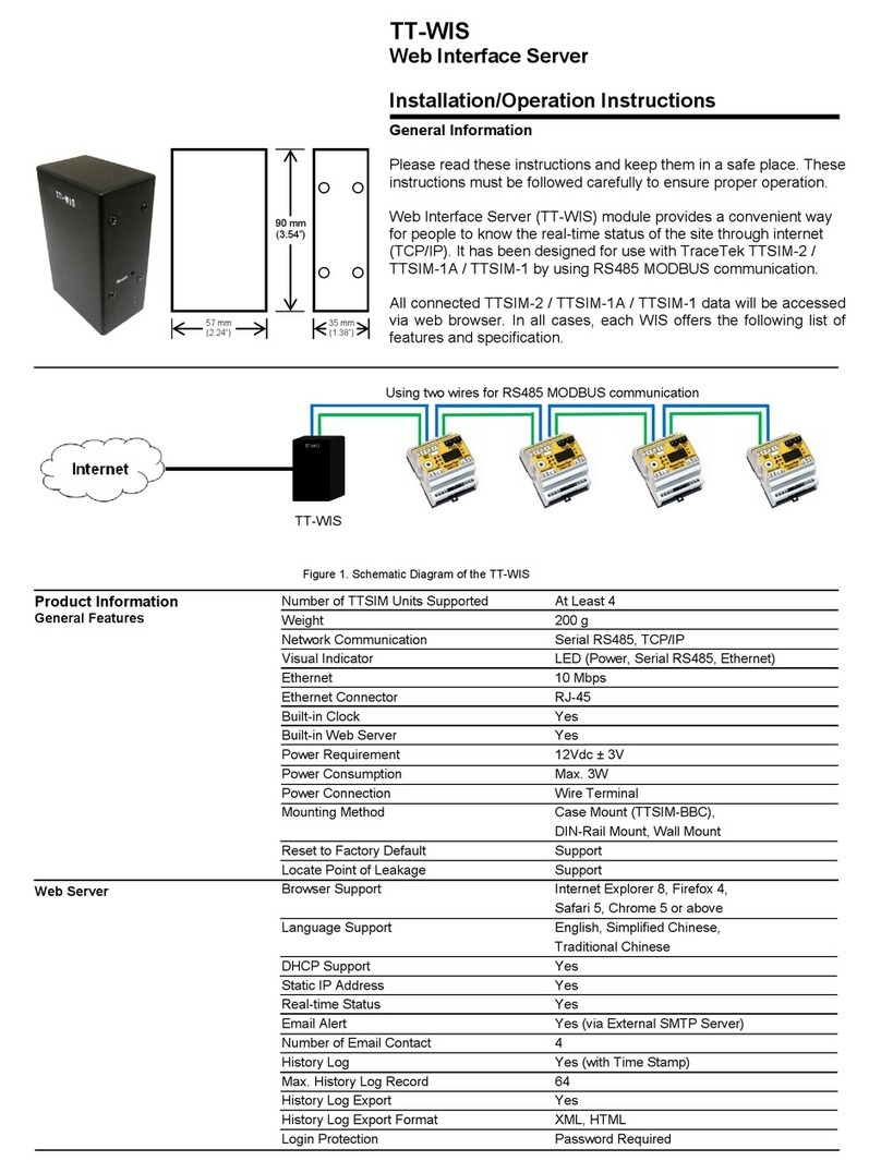 CAS Systems TT-WIS Installation & operation instructions