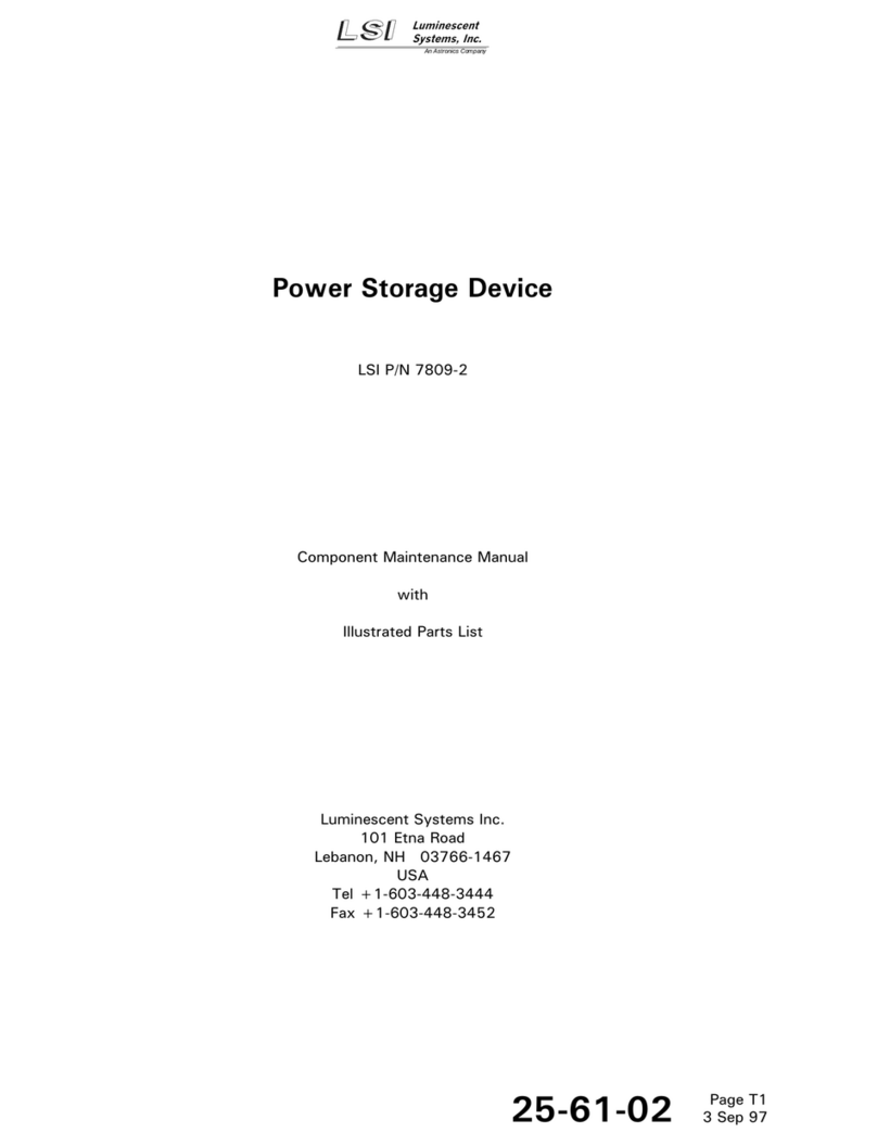 LSI 7809-2 Operation and maintenance manual with illustrated parts list