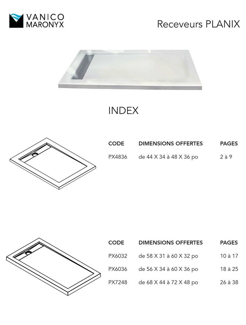Vanico Maronyx PLANIX PX4836 installation instructions Vanico Maronyx PLANIX PX4836 installation instructions
