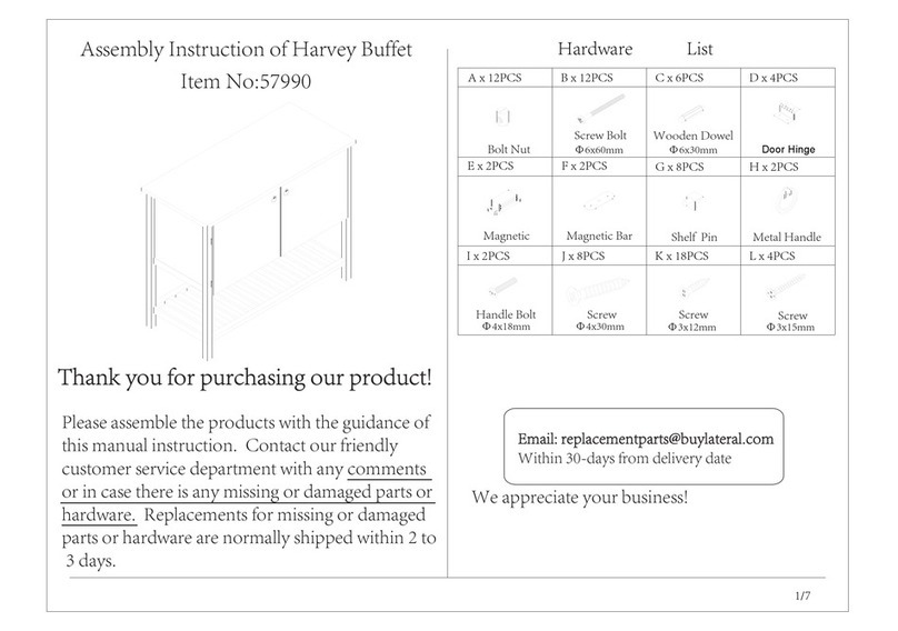 HARVEY 57990 Assembly instruction
