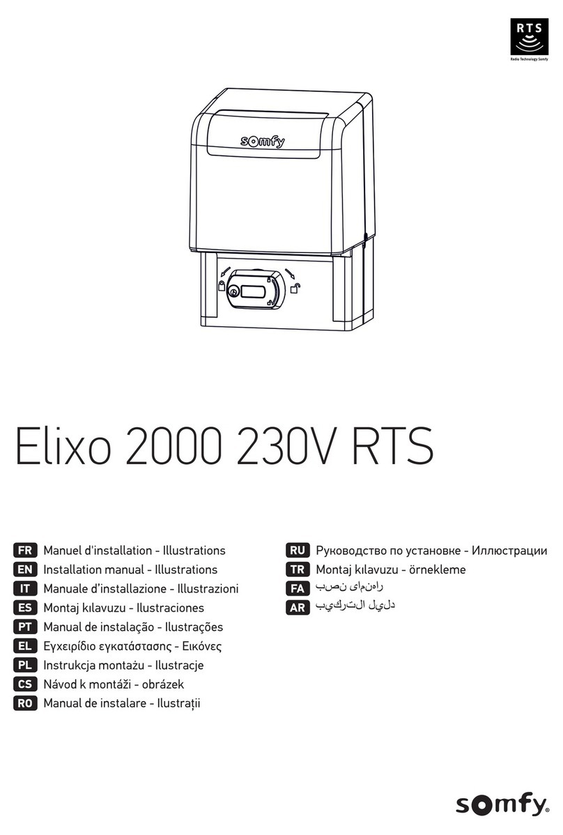 SOMFY ELIXO 2000 230V RTS Installation manual - Illustrations