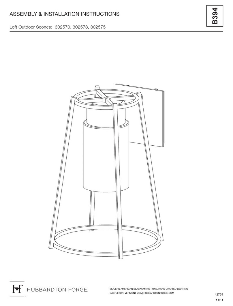 Hubbardton Forge 302570 Assembly/installation instructions
