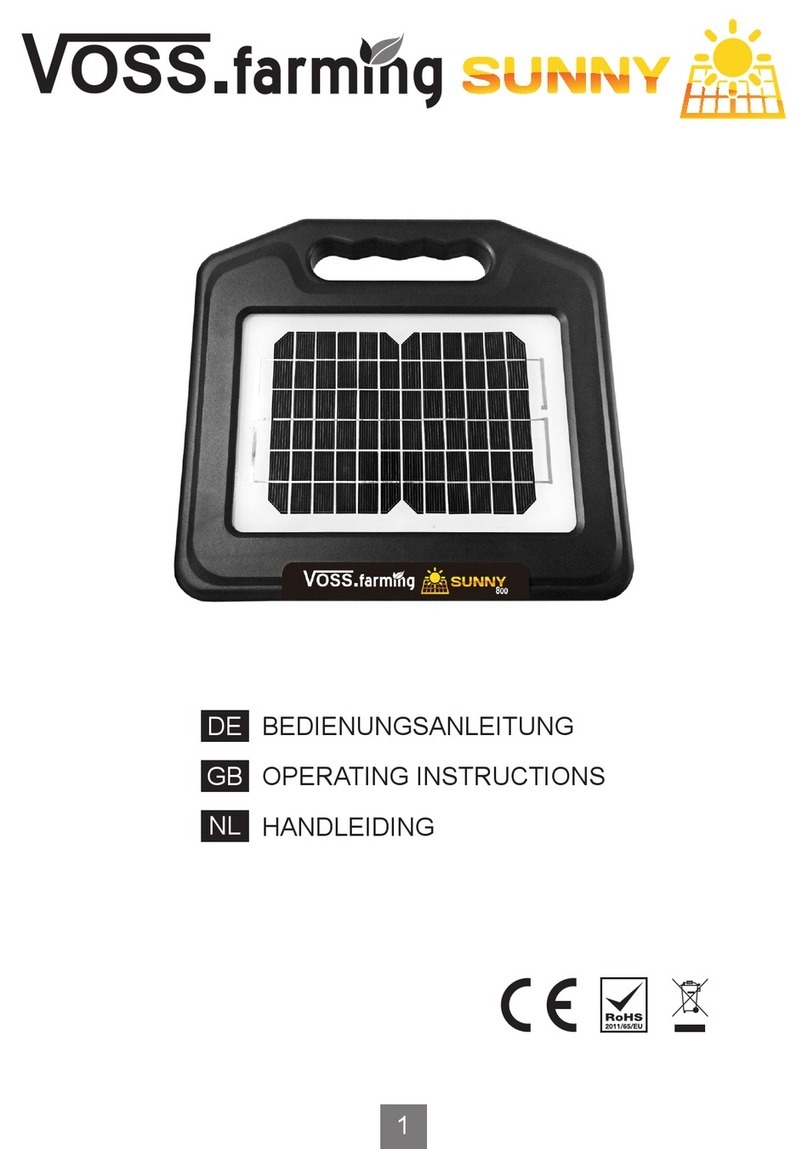 VOSS VOSS.farming SUNNY Series operating instructions