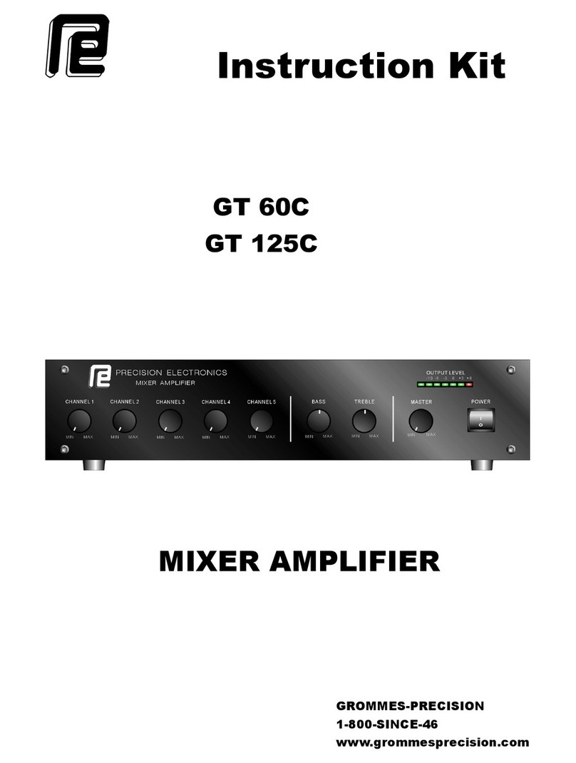 Precision Electronics GT 60C Instruction