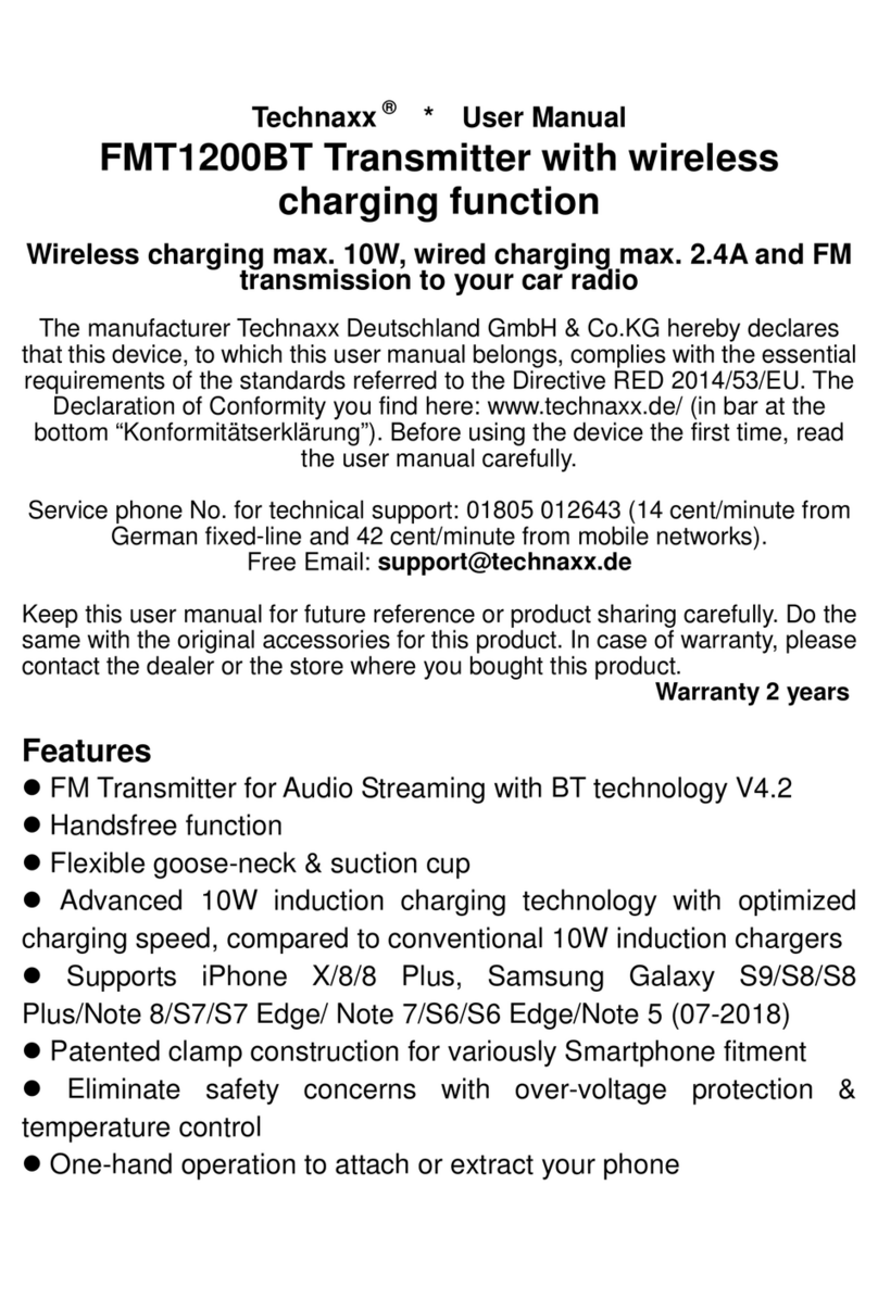 Technaxx FMT1200BT user manual