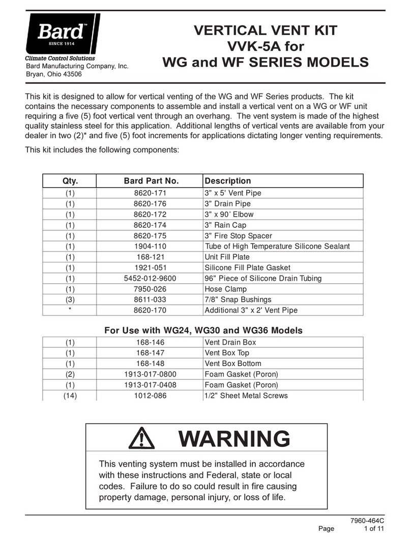 Bard VVK-5A User manual