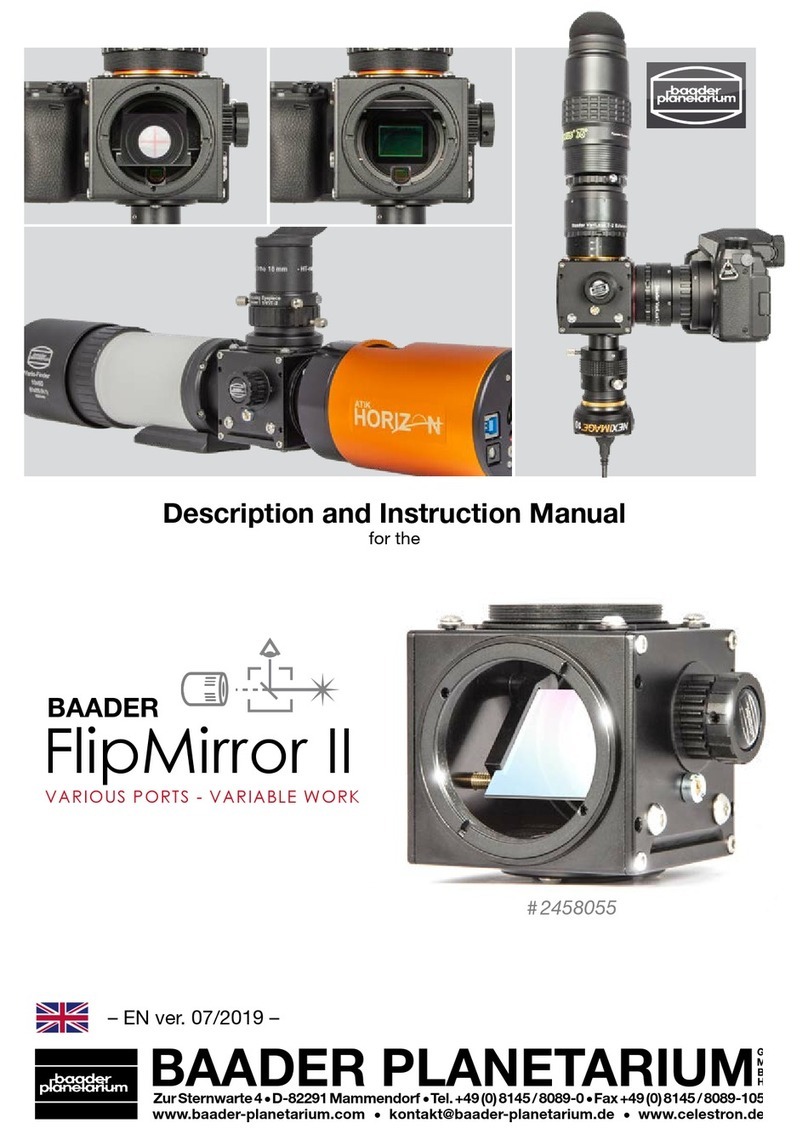 Baader Planetarium FlipMirror II Description and Instruction Manual