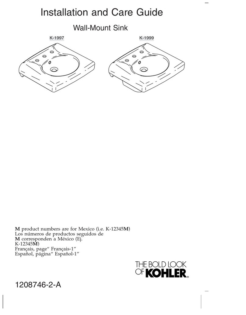 Kohler K-1997 Assembly instructions