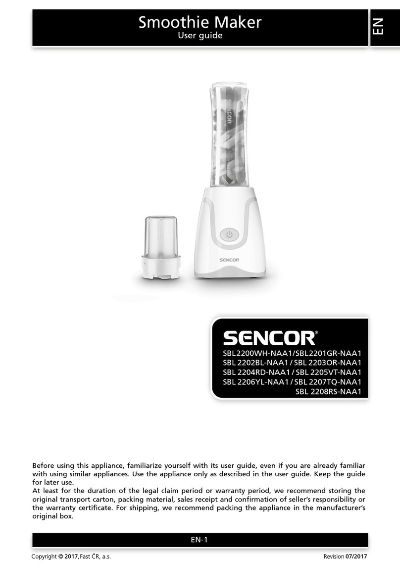 Sencor SBL 2200WH-NAA1 user guide