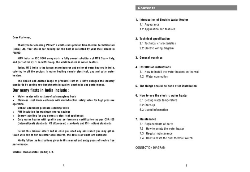 Merloni PRIMO Series manual