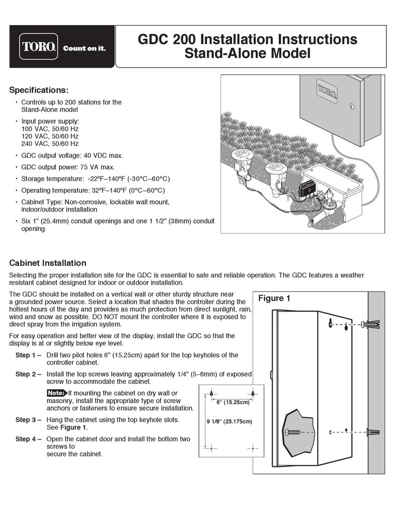 Toro GDC 200 User manual