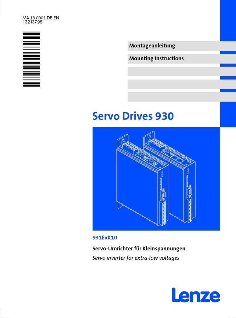 Lenze 930 Series User manual