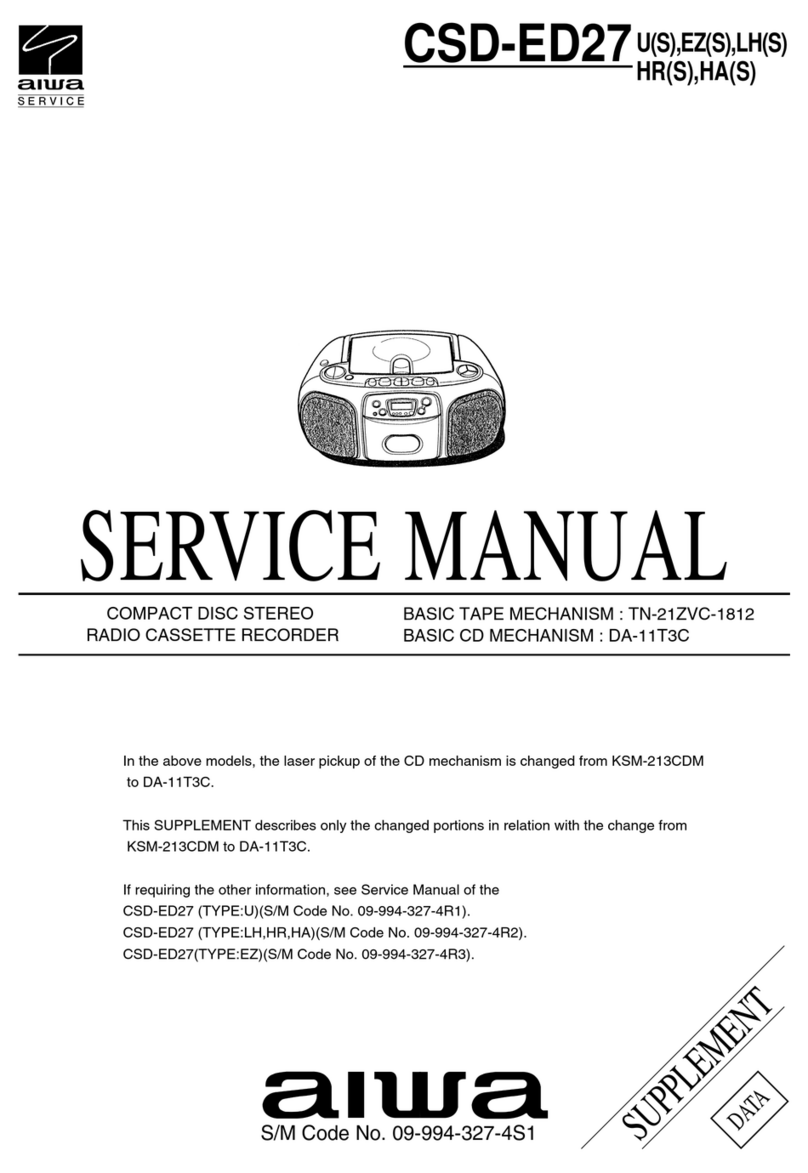Aiwa CSD-ED27 Service manual
