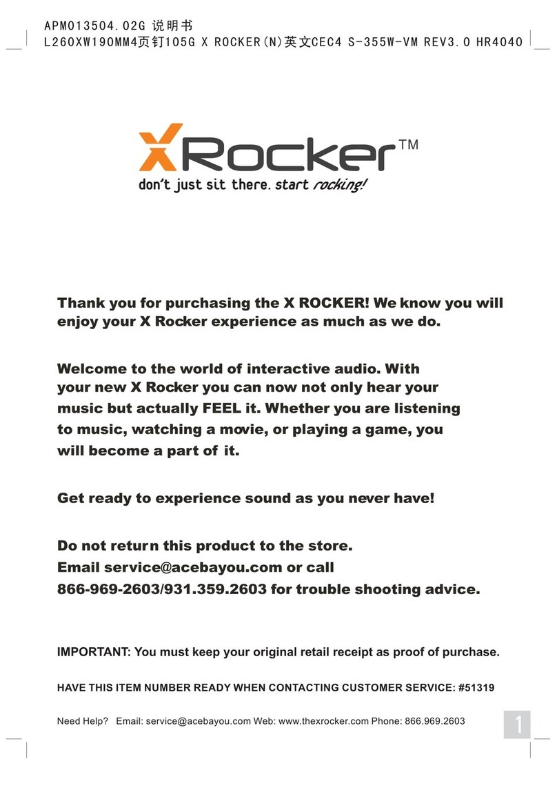 Ace Bayou X Rocker manual Ace Bayou X Rocker manual