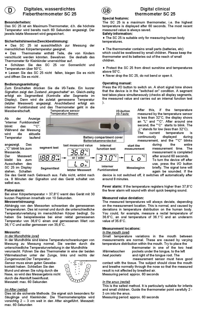 Vega Technologies SC 25 manual