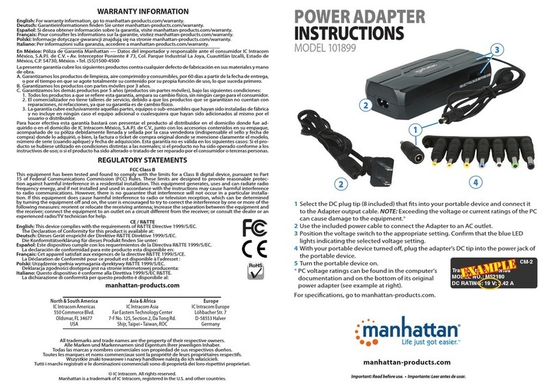 Manhattan 101899 User manual