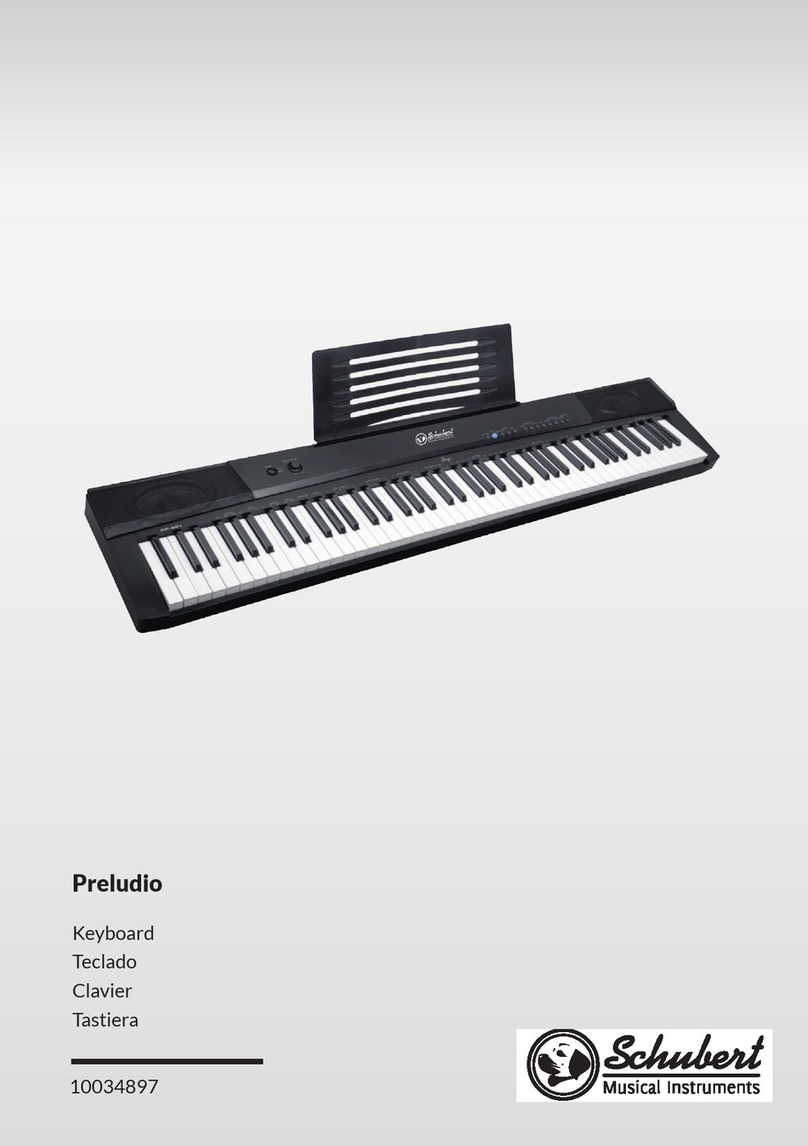Schubert Preludio User manual