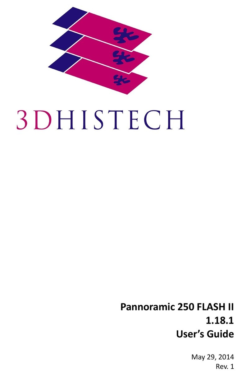3D Histech Pannoramic 250 FLASH II User manual