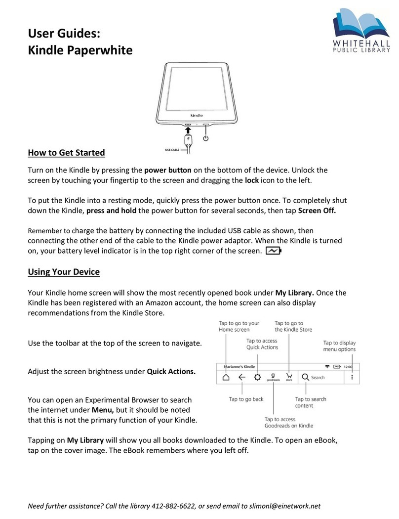 Amazon Paperwhite User manual Amazon Paperwhite User manual