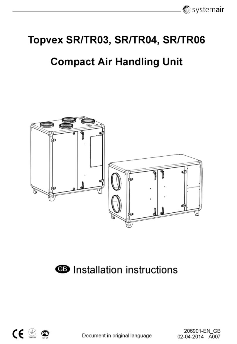 System air Topvex SR03 User manual System air Topvex SR03 User manual