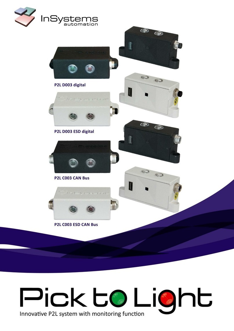 InSystems Pick-to-Light Series user manual