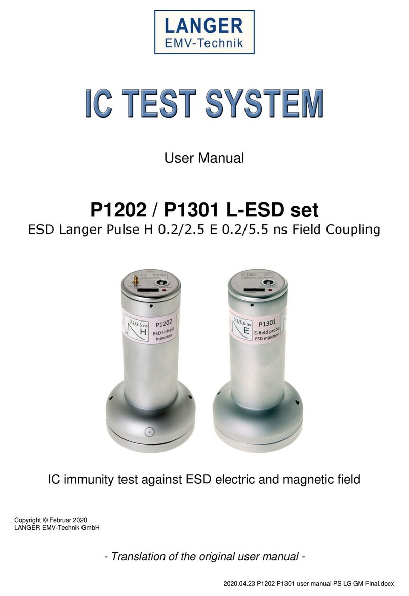 Langer P1202 User manual