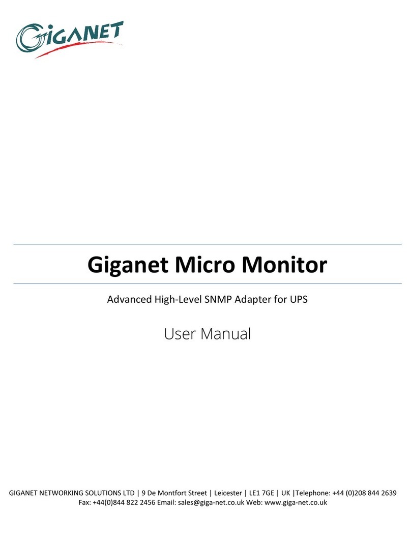 Giganet Micro Monitor user manual