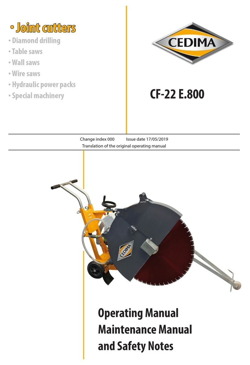 Cedima CF-22 E.800 Operating, Manual Maintenance Manual and Safety Notes