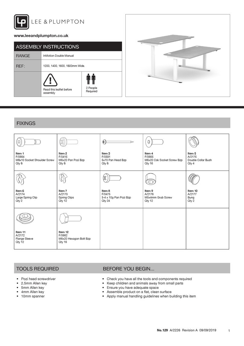 Lee & Plumpton InMotion Double Manual Series User manual Lee & Plumpton InMotion Double Manual Series User manual