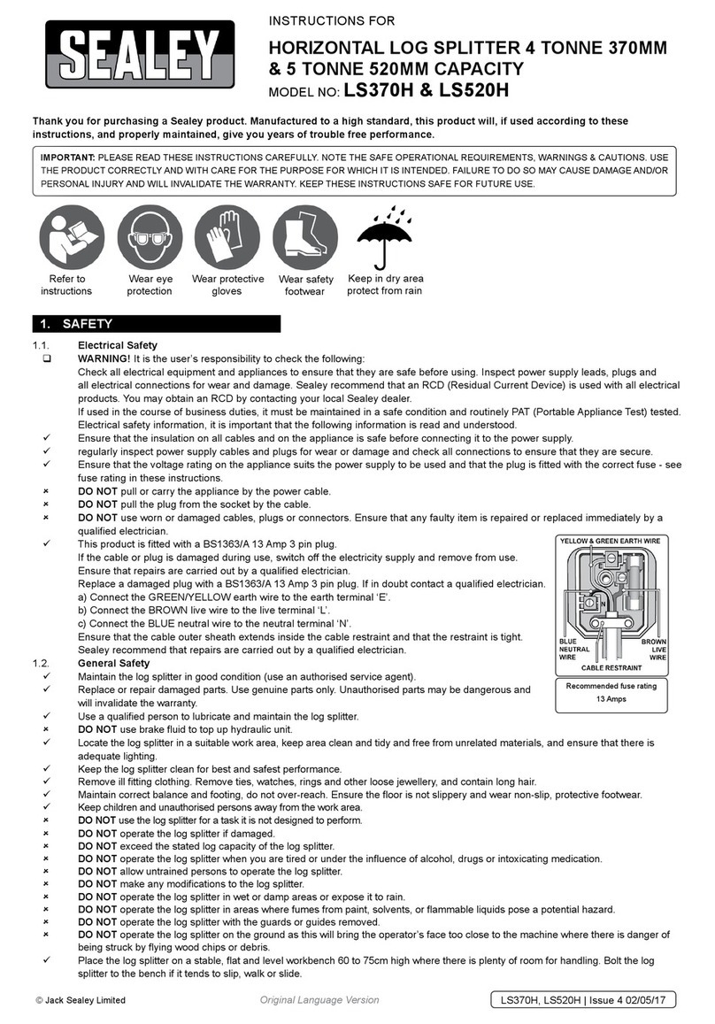 Sealey LS370H Instructions for use