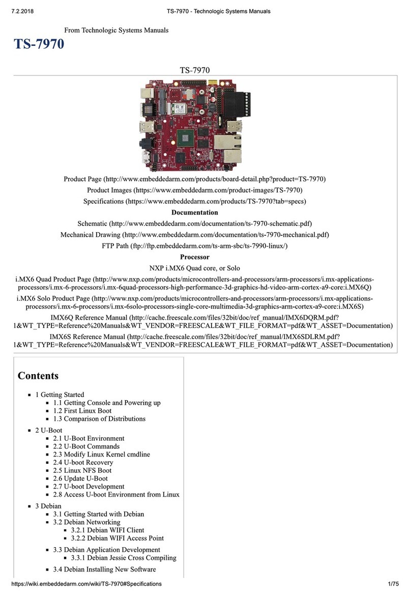 Technologic Systems TS-7970 User manual