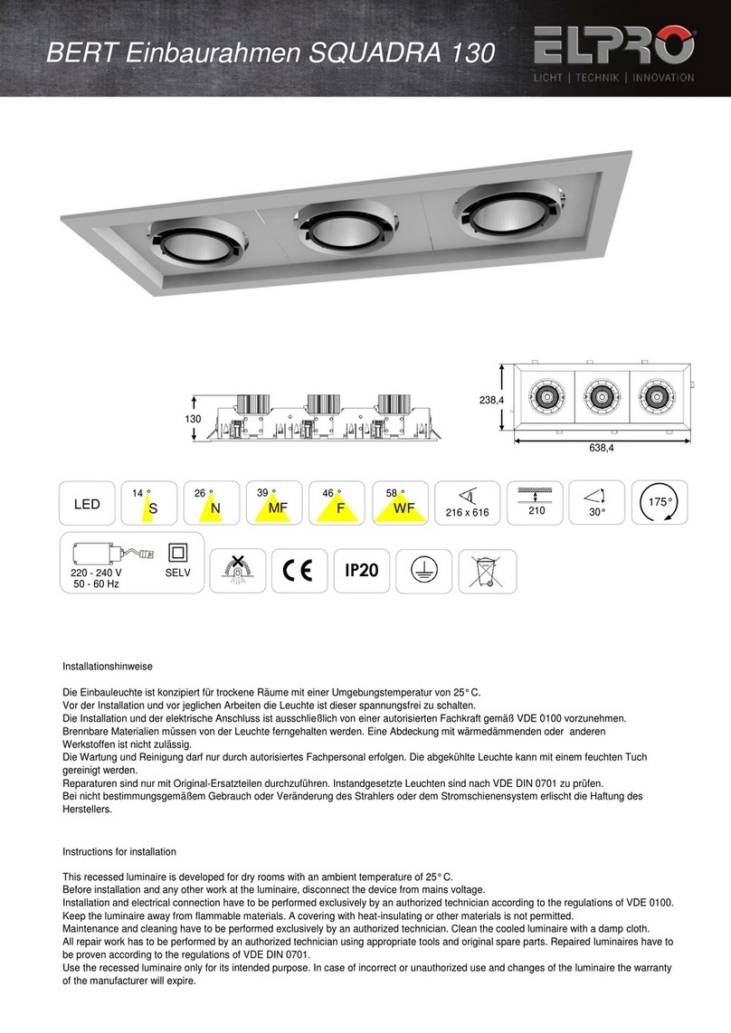 ELPRO BERT SQUADRA 130 installation instructions