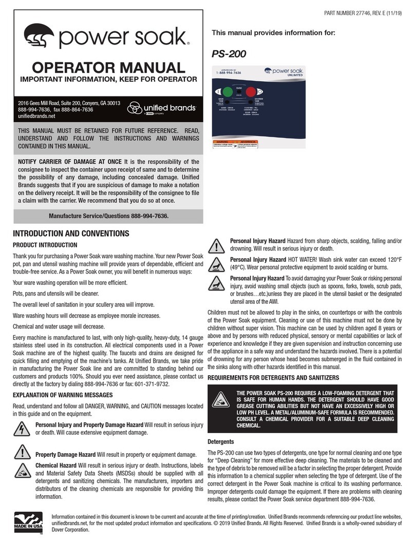 Power Soak PS-200 Operator's manual