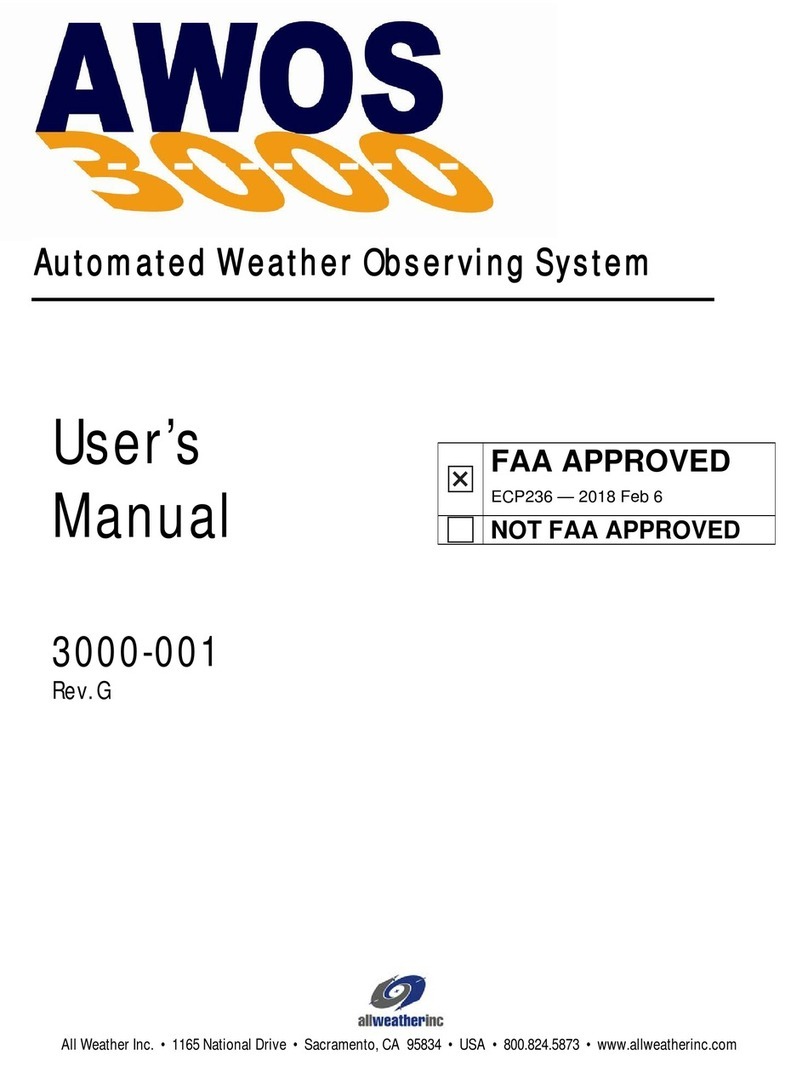 All Weather Inc AWOS 3000 user manual