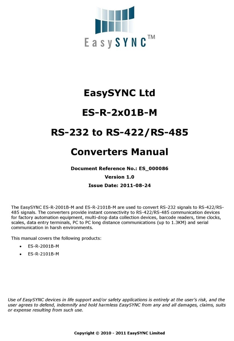 EasySync ES-R-2 01B-M Series User manual