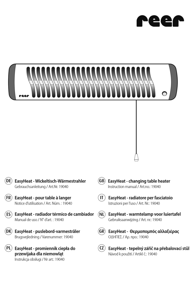 Reer EasyHeat instruction manual