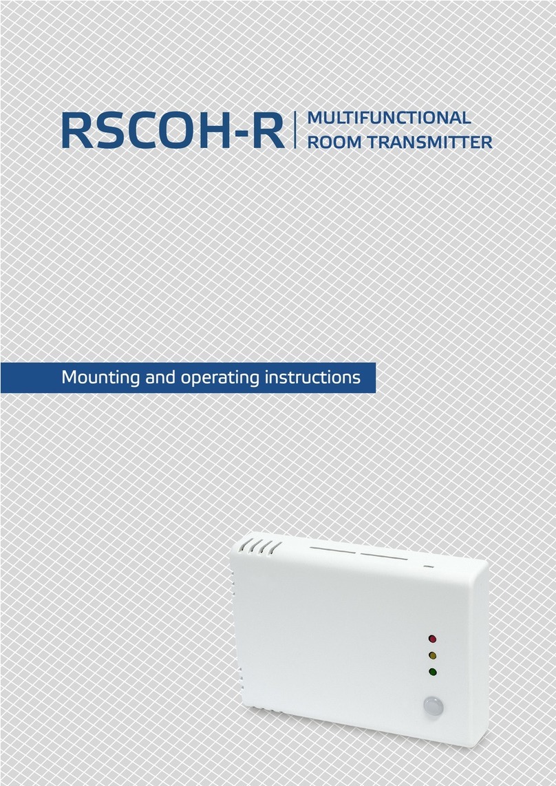 Sentera RSCOH-R Mounting and operating instructions