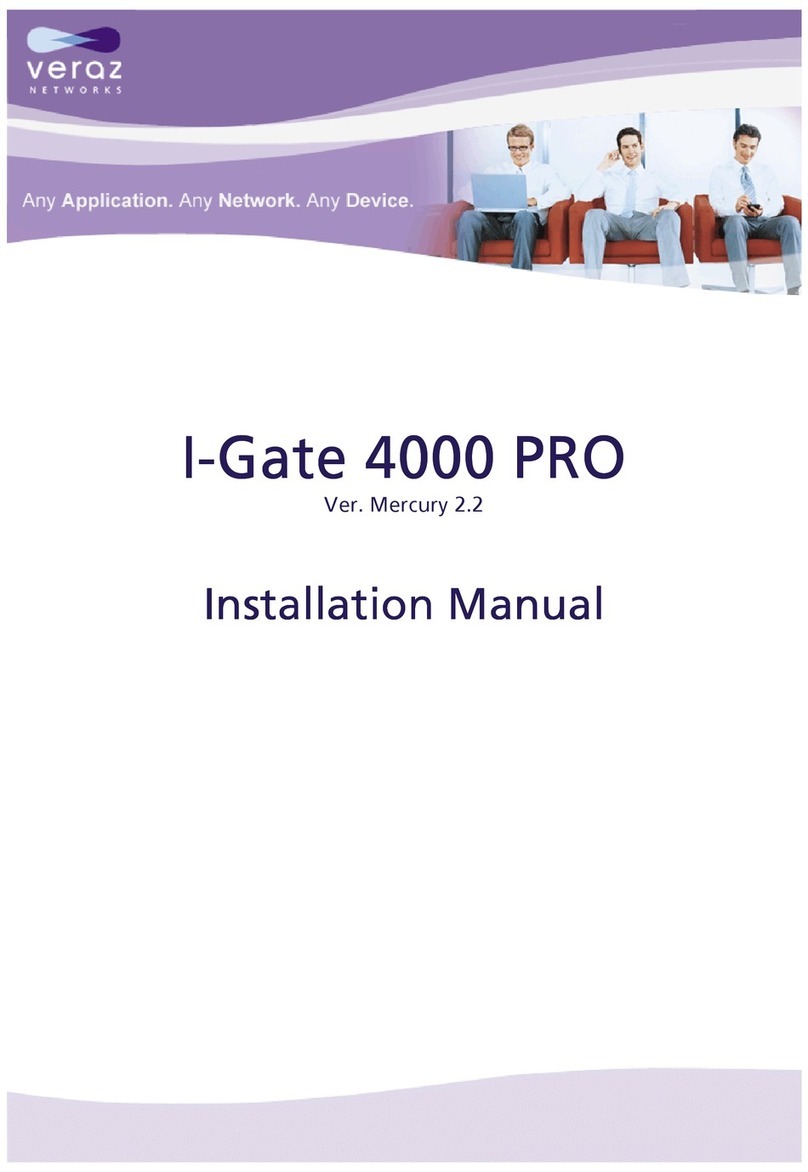 VERAZ NETWORKS I-Gate 4000 PRO installation manual VERAZ NETWORKS I-Gate 4000 PRO installation manual