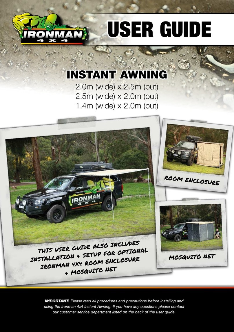 Ironman4x4 INSTANT AWNING User manual